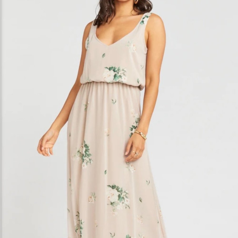 Show Me Your MuMu Kendall Maxi Dress Bouquet Toss NWT